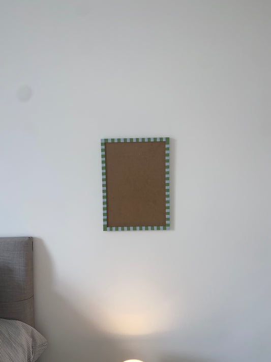Green and Blue striped frame